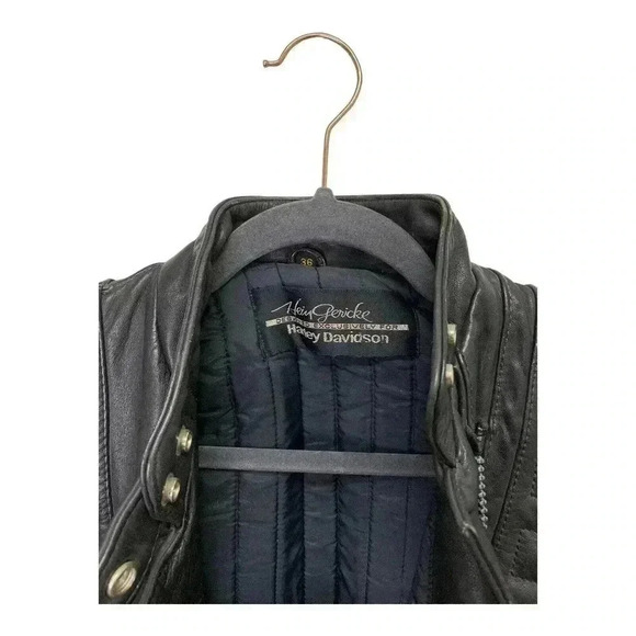 HEIN GERICKE for HARLEY DAVIDSON MOTORCYCLE LEATHER PADDED JACKET MENS 36 - Picture 6 of 15